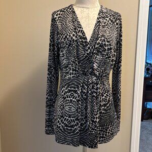 Kenneth Cole Faux Wrap Blouse